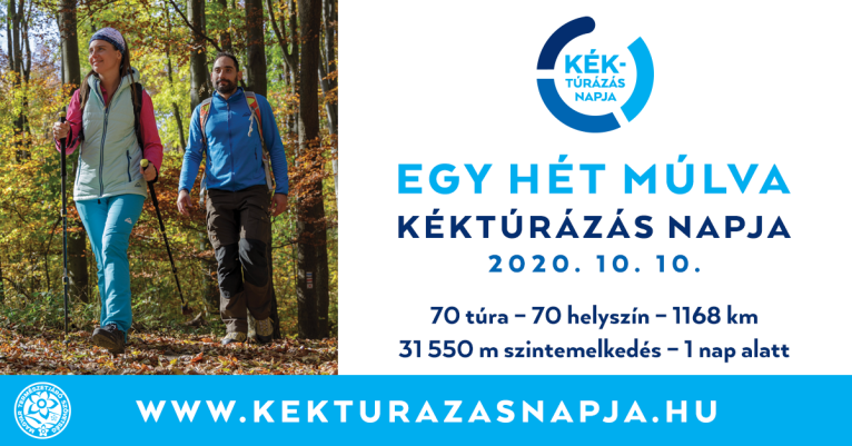 Már csak egy hét a Kéktúrázás napjáig